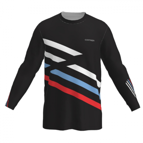 CORTIGER - Men's T-shirt Linea Black - Long Sleeve